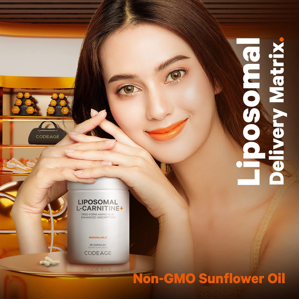 Codeage Liposomal L-Carnitine+ gluten-free badge supports allergen-friendly daily use