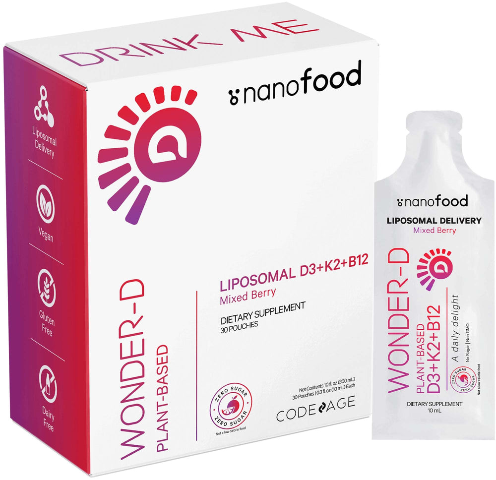 Codeage Wonder-D liposomal Vitamin D3 sachet packaging