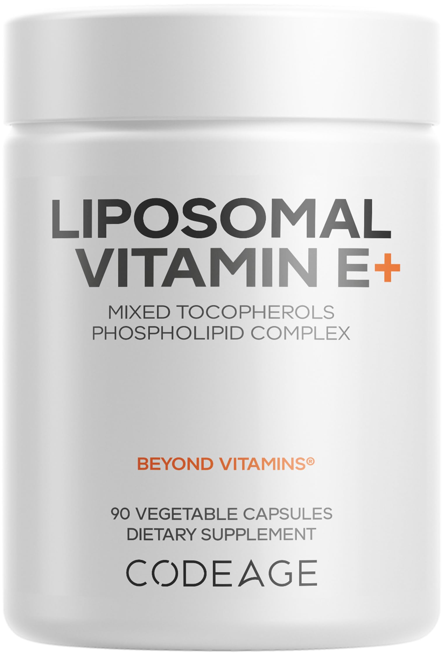 Codeage Liposomal Vitamin E bottle front view
