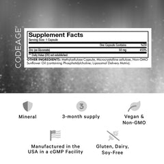 Zinc gluconate 50 mg per capsule