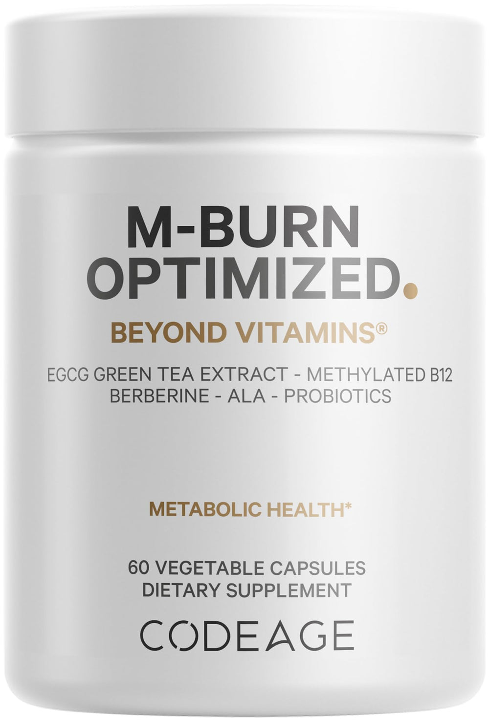 Codeage M-Burn Optimized bottle packaging