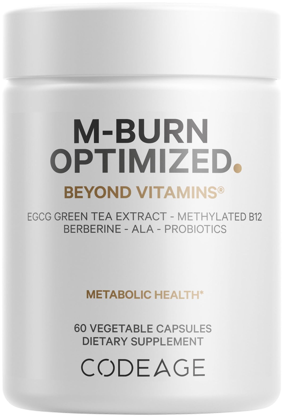 Codeage M-Burn Optimized bottle packaging