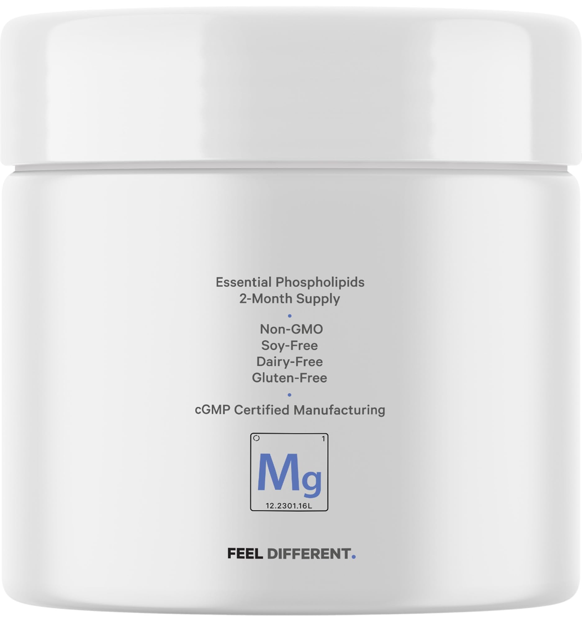 Unflavored magnesium glycinate powder in scoop