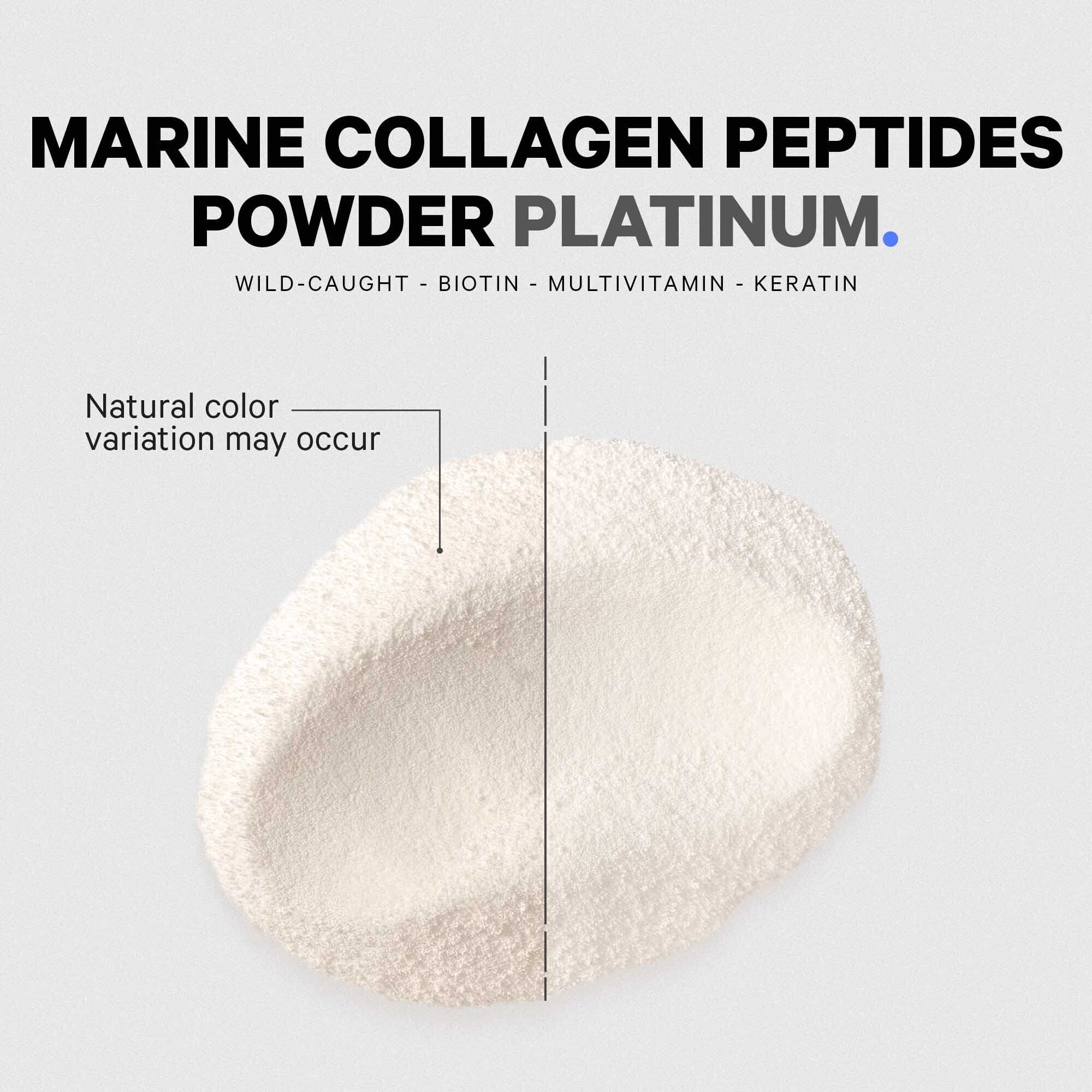 Pouring Codeage Marine Collagen Platinum into a cup