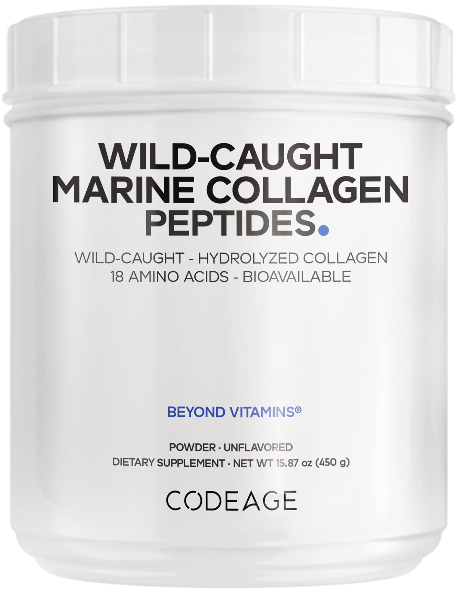 Main Codeage Marine Collagen Powder image with scoop