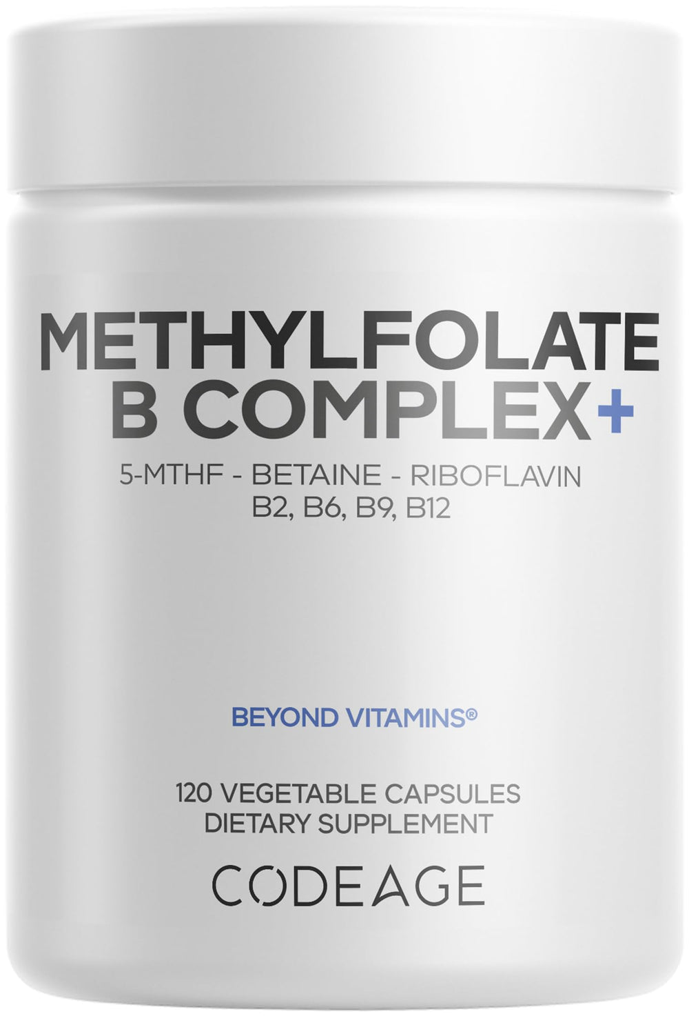 Codeage Methylfolate B Complex bottle and label