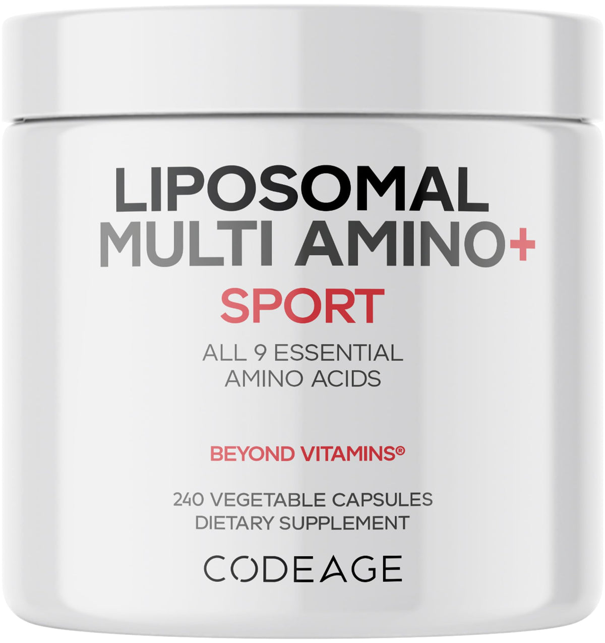 Codeage Liposomal Multi Amino+ BCAA & EAA bottle front view