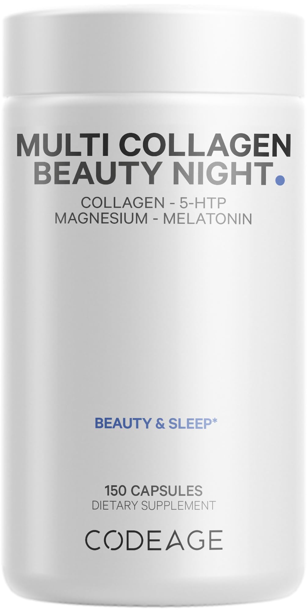 Codeage Multi Collagen Beauty Night bottle and packaging