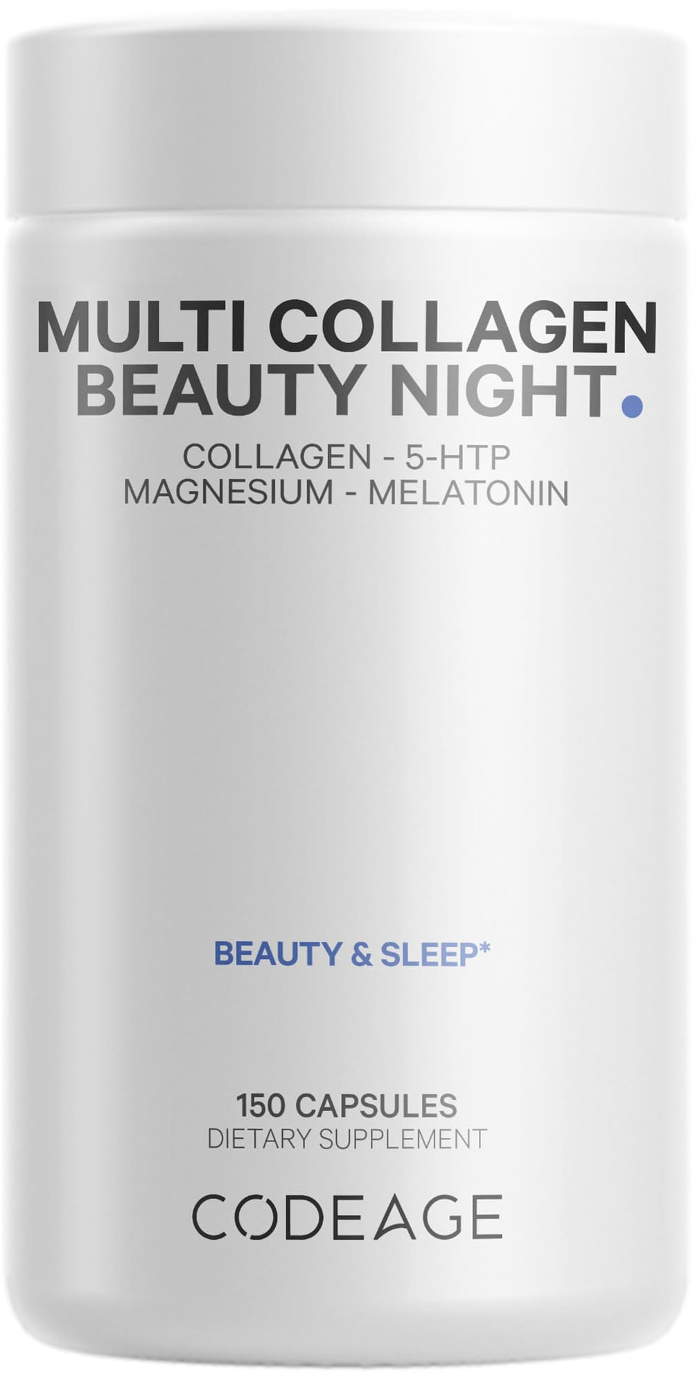 Codeage Multi Collagen Beauty Night bottle and packaging