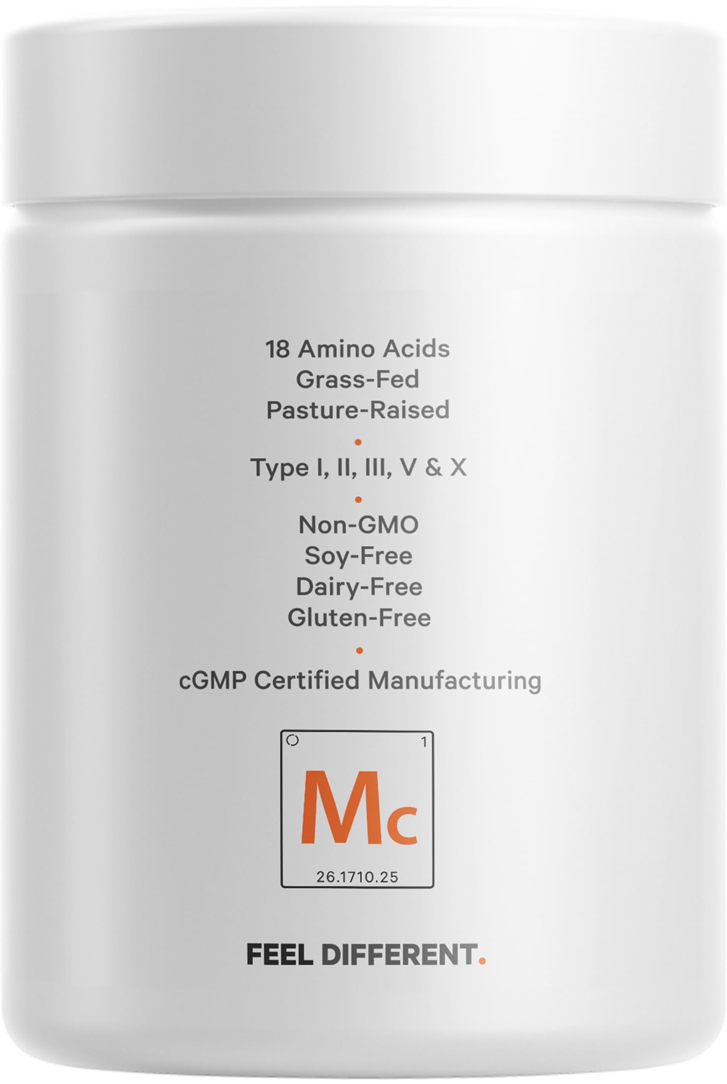Codeage Multi Collagen ingredients label