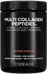 Codeage Multi Collagen Peptides Black Edition bottle front 10.58oz