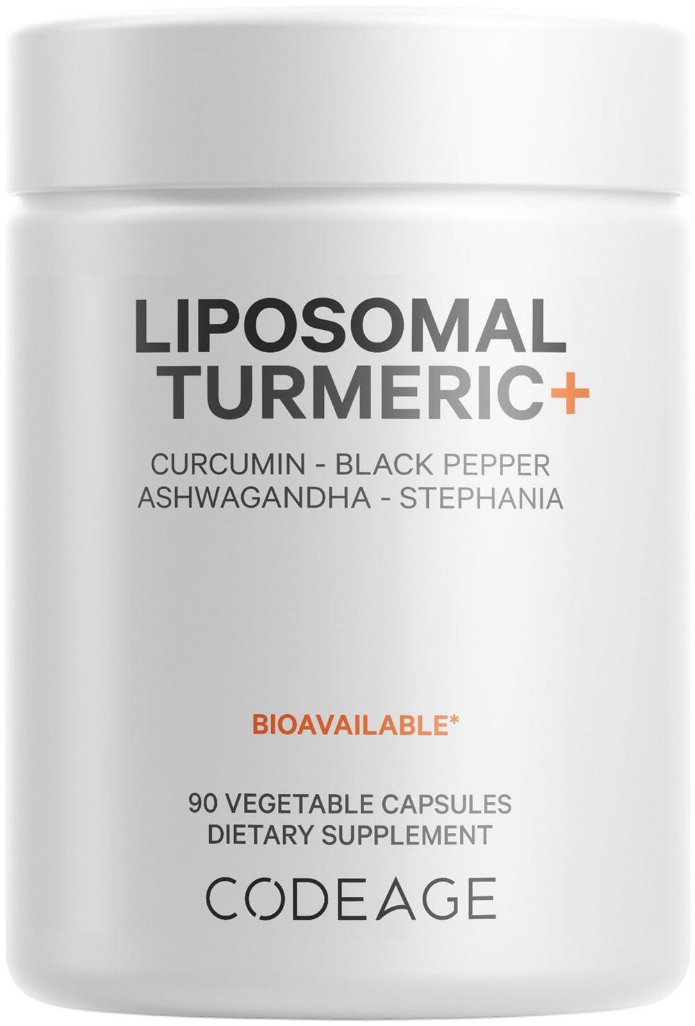 Codeage Organic Turmeric Supplement bottle with 90 capsules