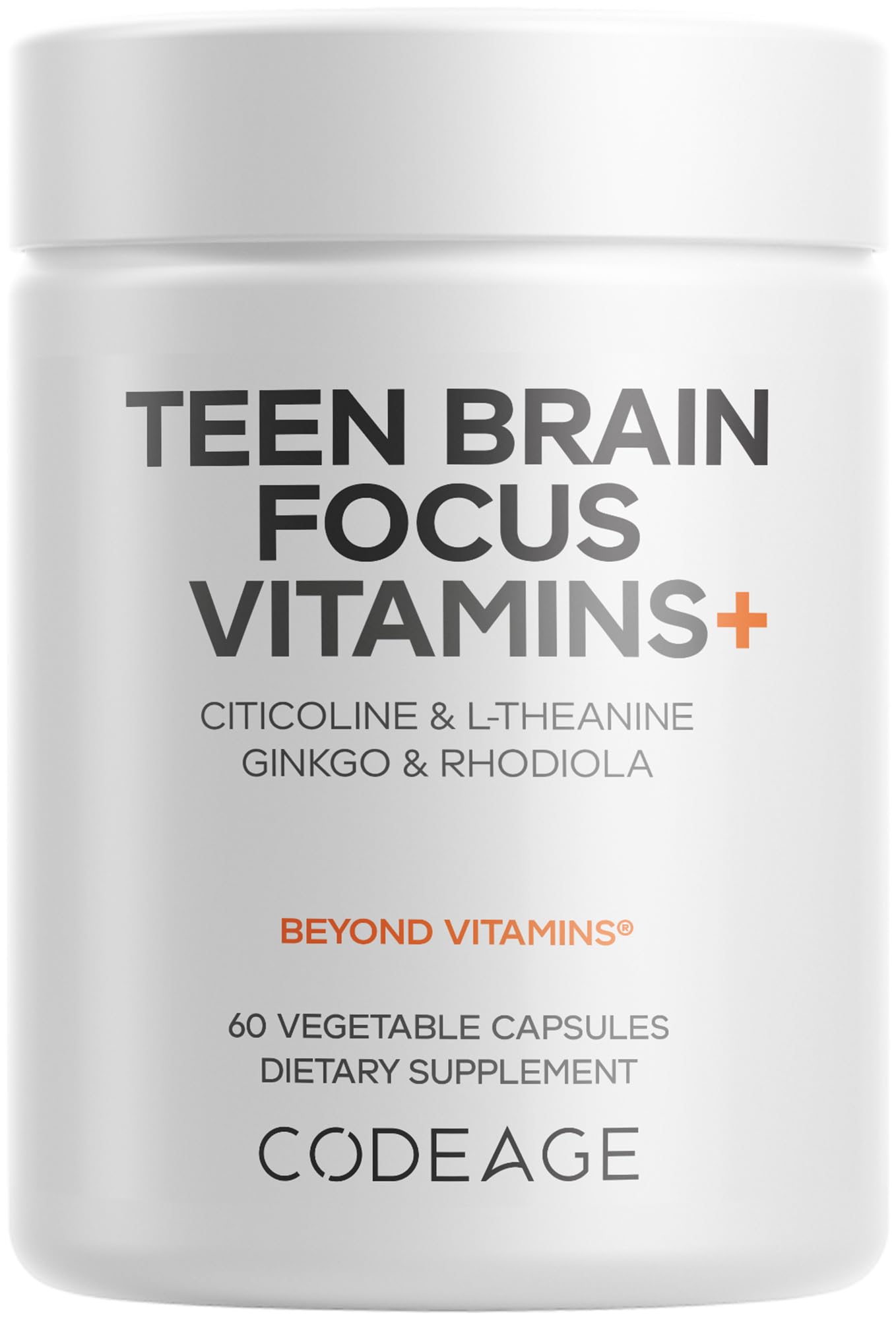 Codeage Teen Brain Focus bottle with 60 capsules