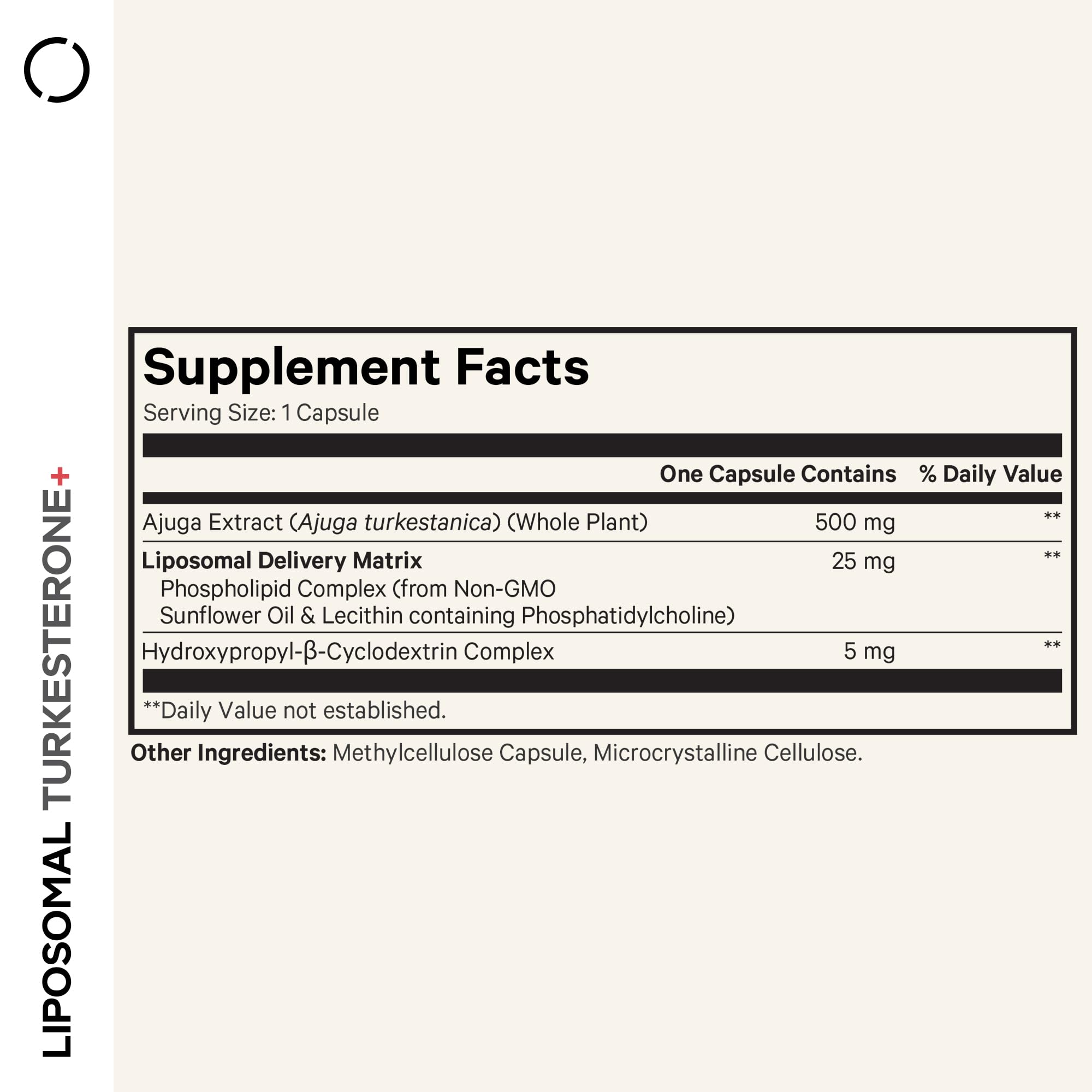 Hydroxypropyl-beta-cyclodextrin complex illustration for Turkesterone formula