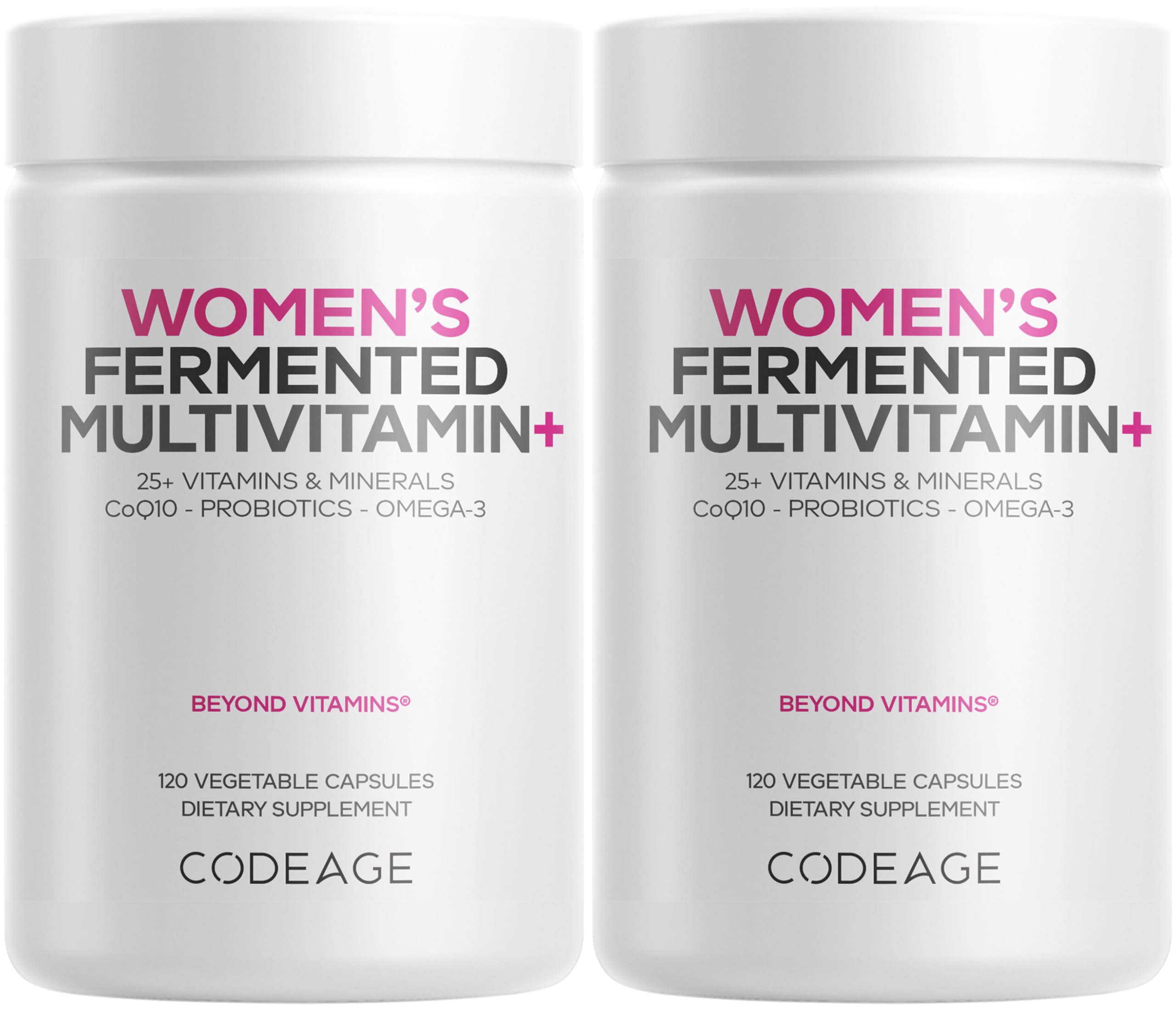 Codeage Women’s Daily Multivitamin 2-Pack bottle – front view