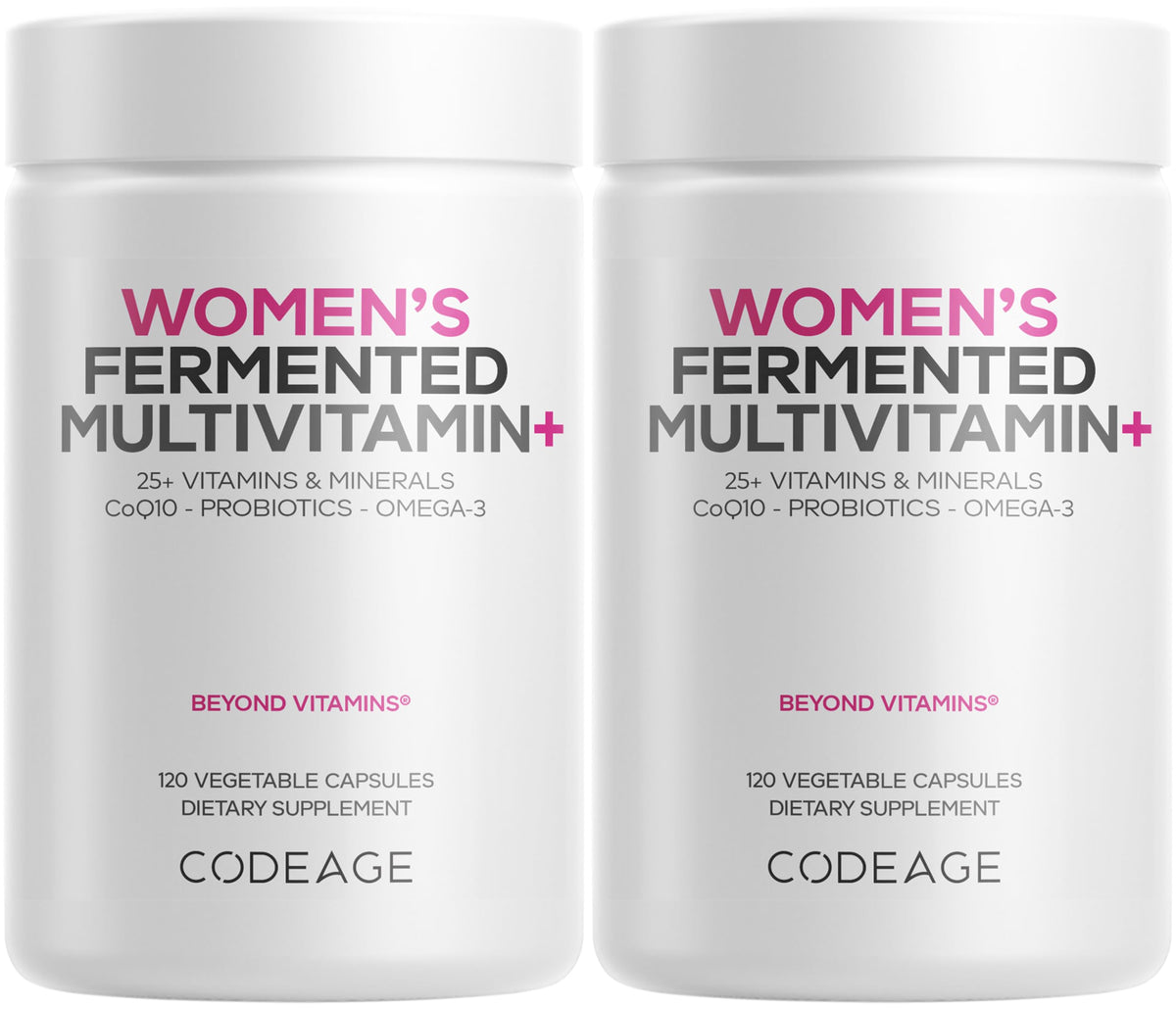 Codeage Women’s Daily Multivitamin 2-Pack bottle – front view