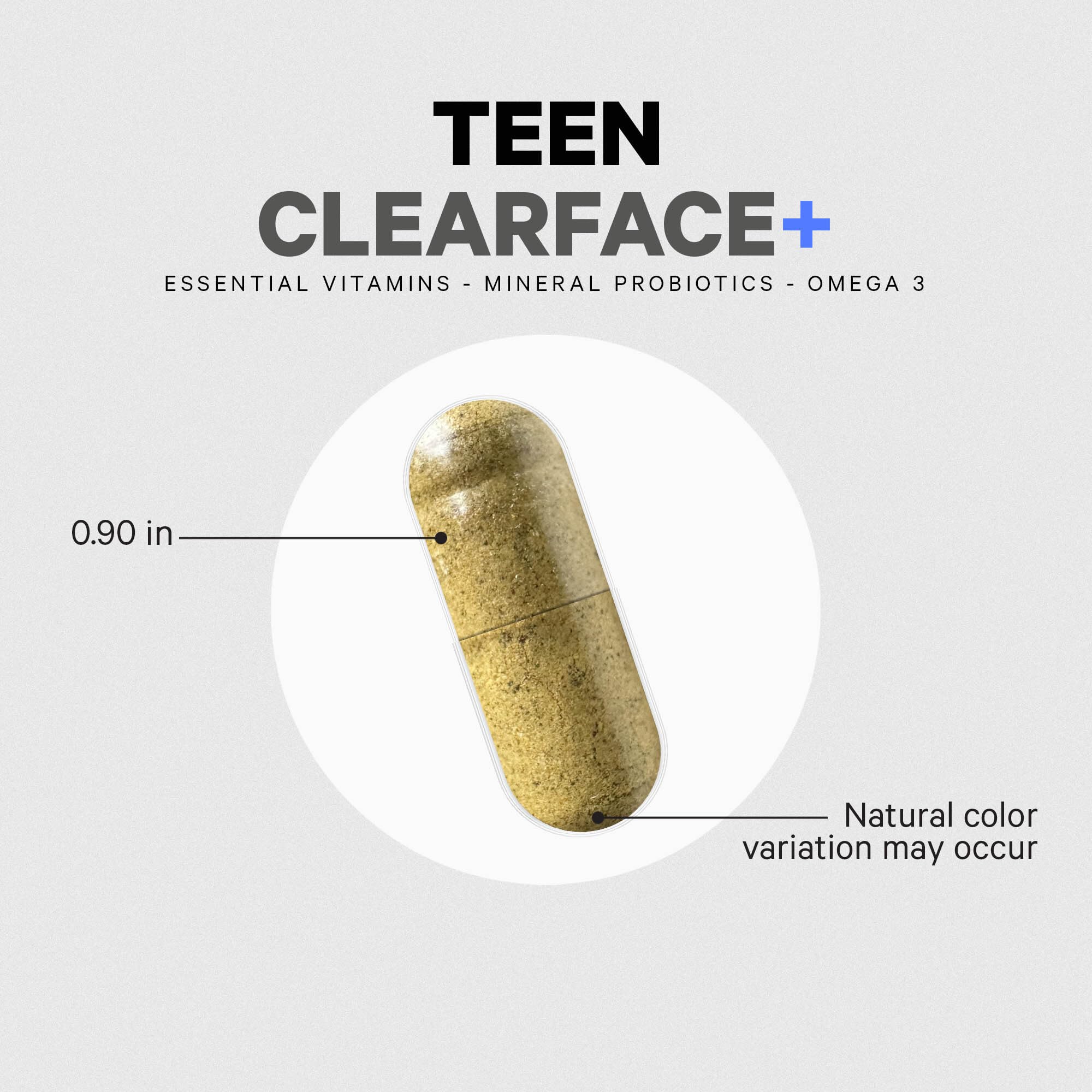 Non-GMO Codeage Teen Clearface packaging detail