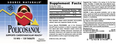 Coenzyme Q10 added to policosanol supplement label