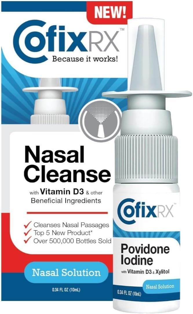 COFIXRX Nasal Cleanse Solution Spray bottle front view