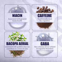 Cognilux capsules arranged in a line