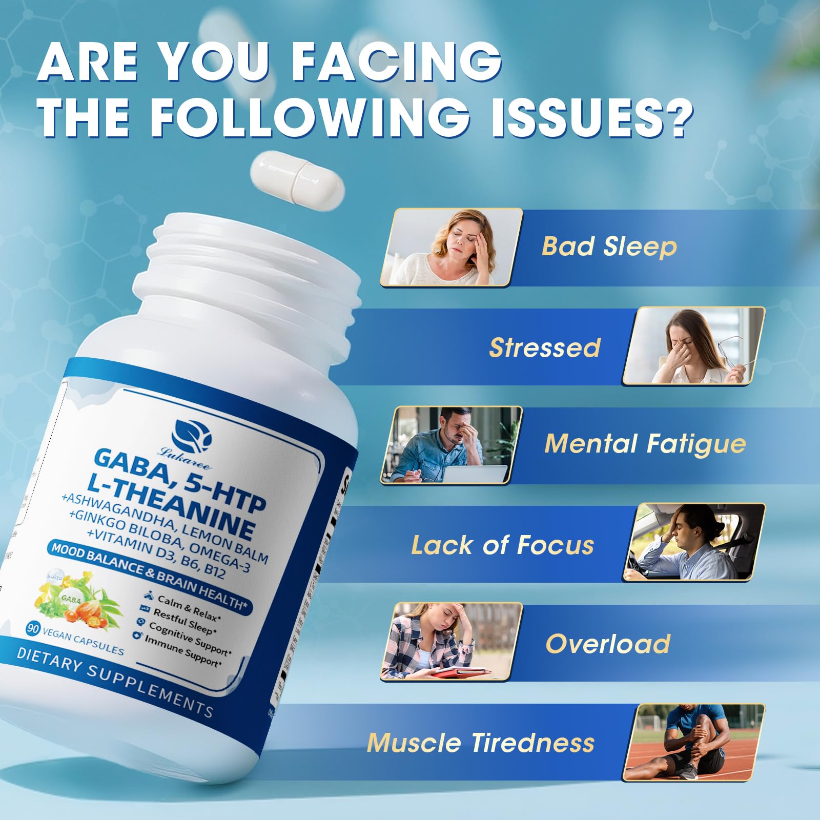 Cognition and focus support with Omega-3 and Ginkgo Biloba