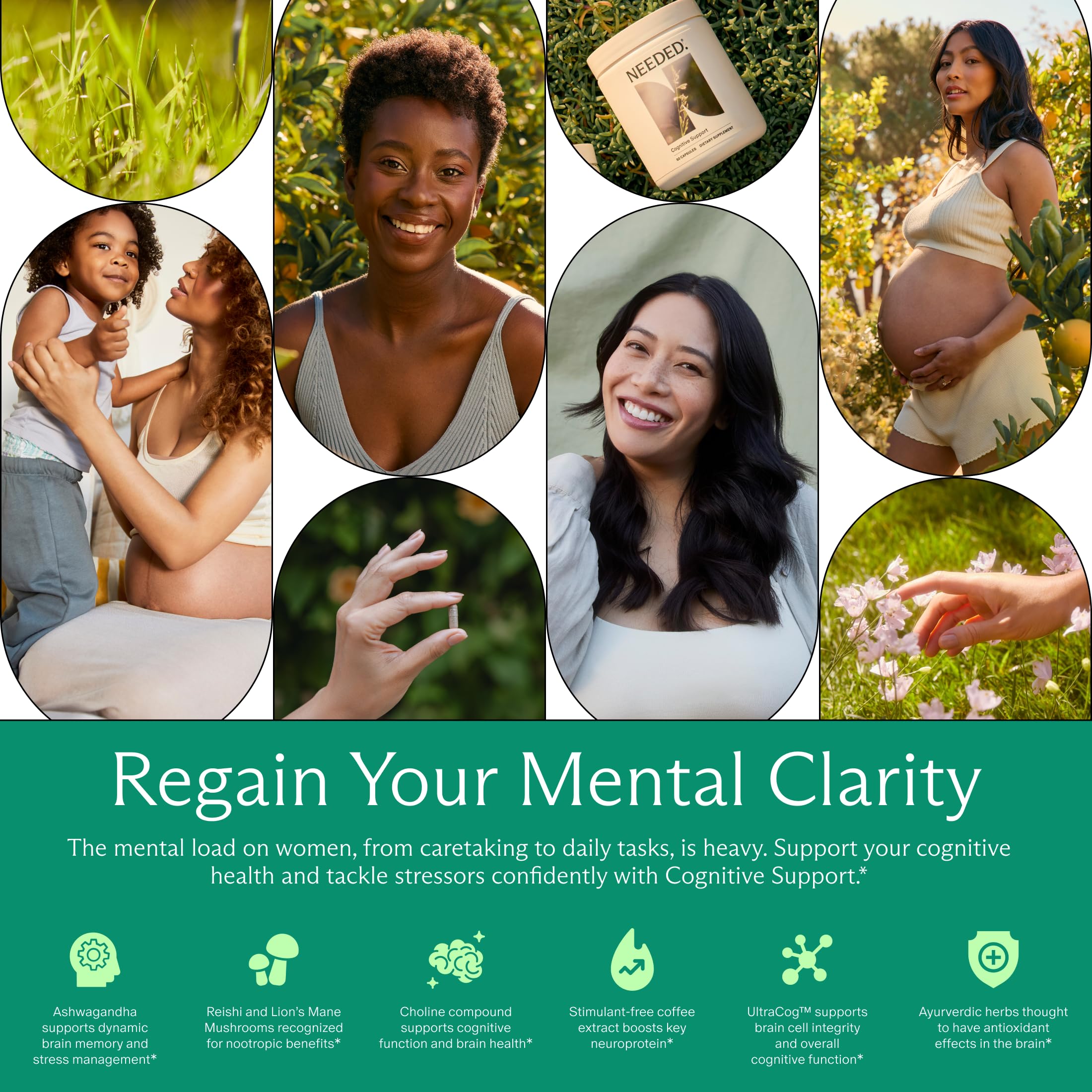 Breastfeeding-safe cognitive support product label