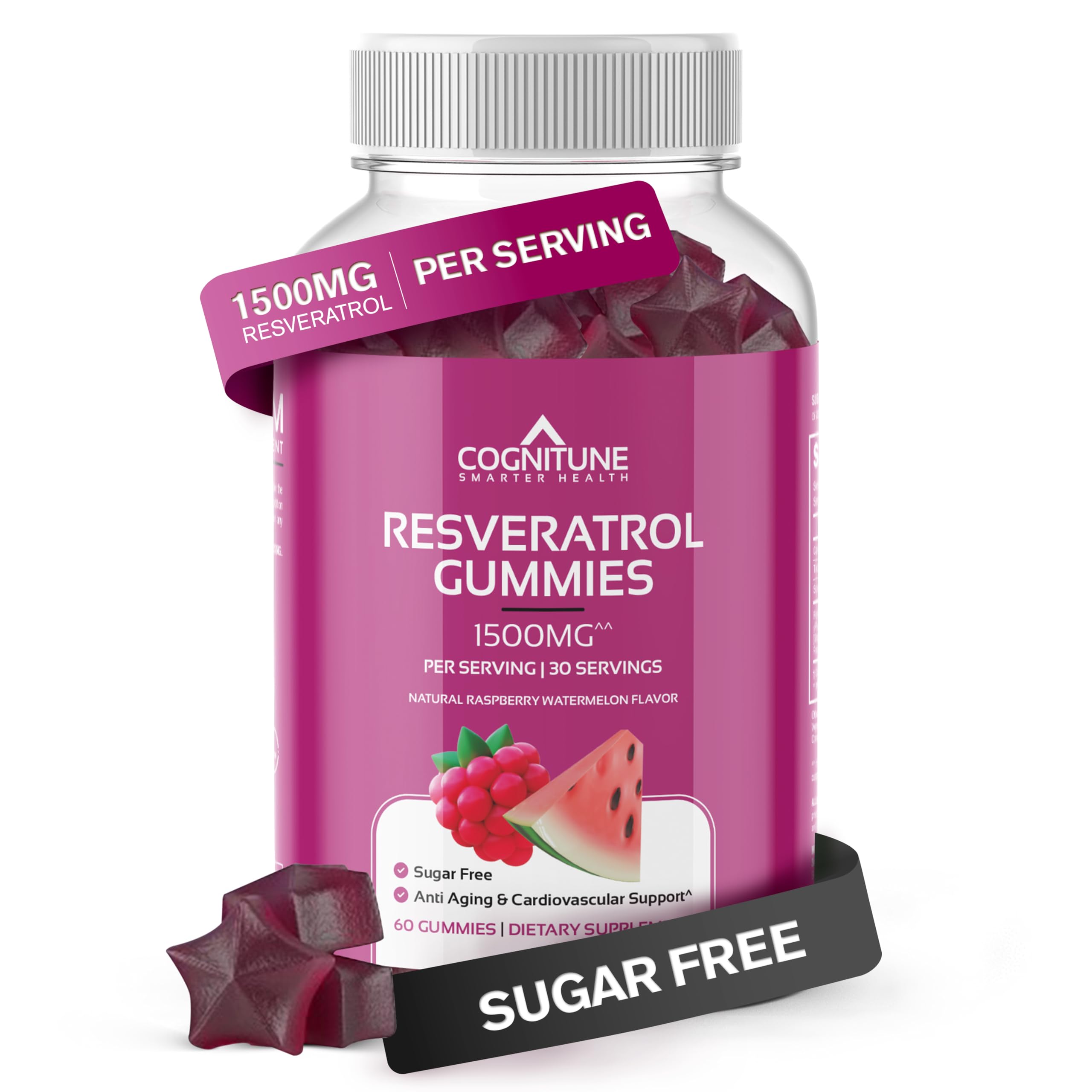 CogniTune Resveratrol Gummies packaging and bottle