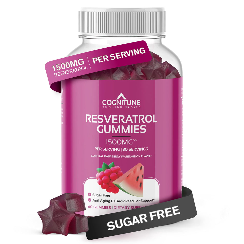 CogniTune Resveratrol Gummies packaging and bottle