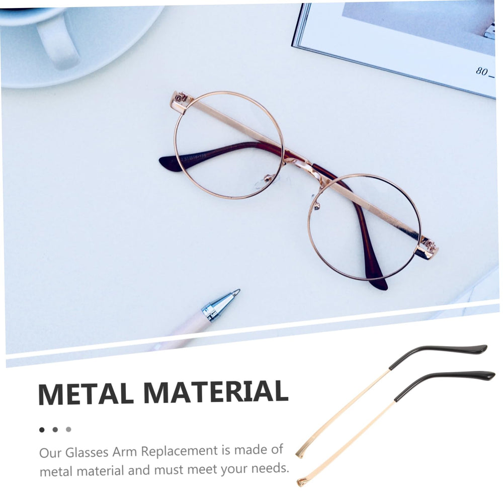 Durable metal glasses arms for longevity