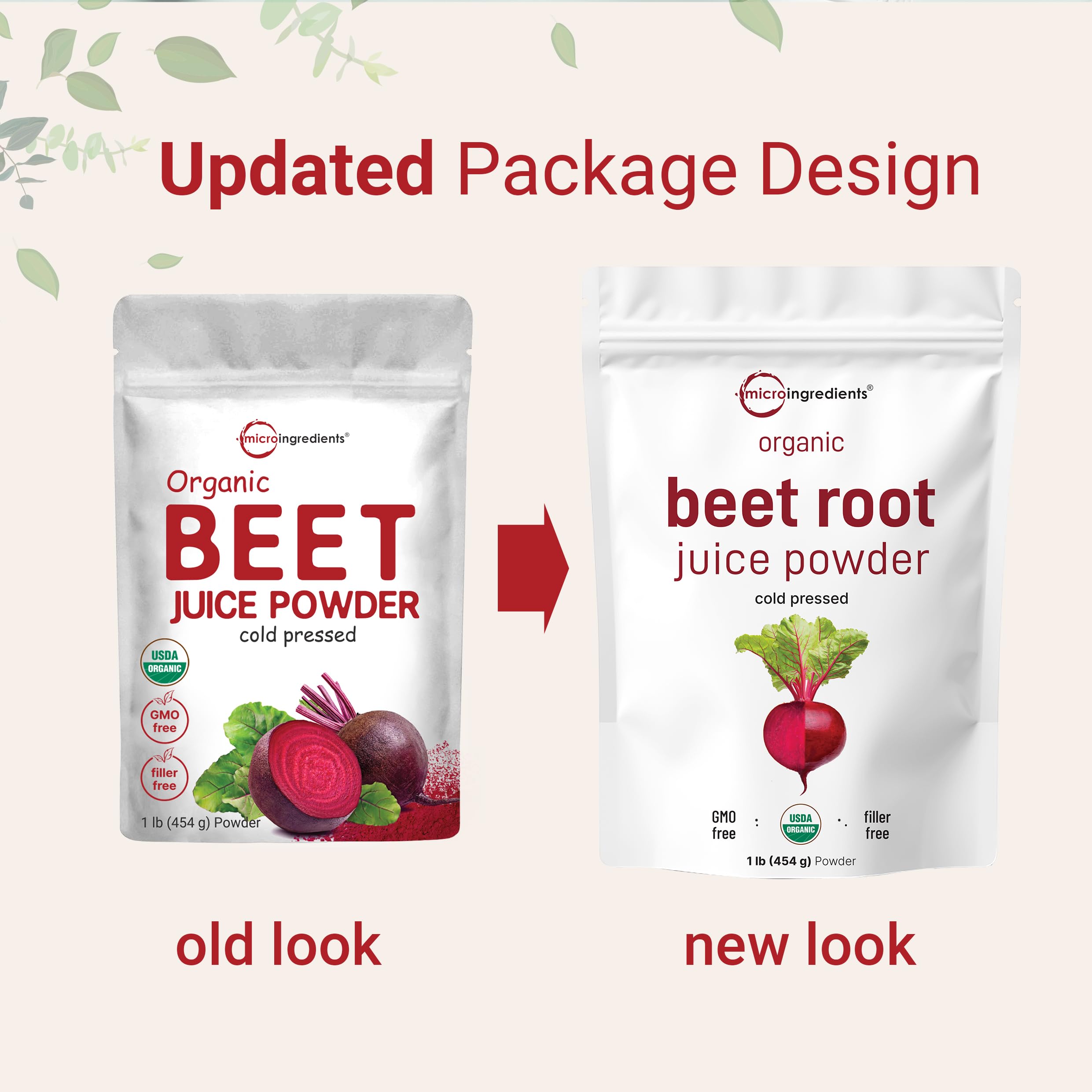 Close-up of cold-pressed beet root powder texture
