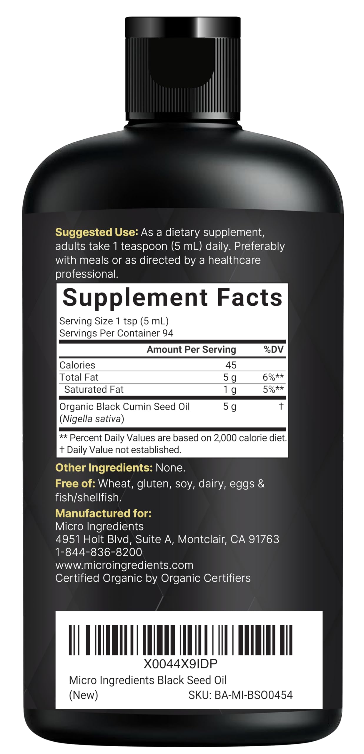 Cold-pressed Nigella Sativa seeds used to produce black seed oil