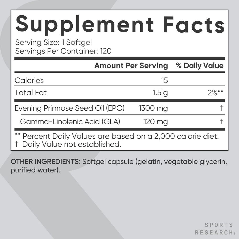 Cold-pressed evening primrose seed oil illustration