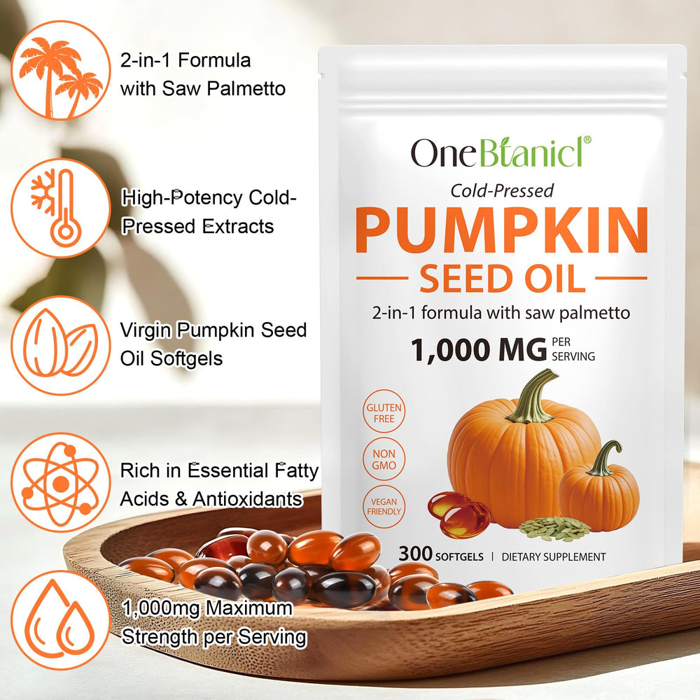 Graphic showing cold pressed pumpkin seed oil nutrients and phytosterols