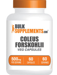 BulkSupplements Coleus Forskohlii Extract capsules bottle with label