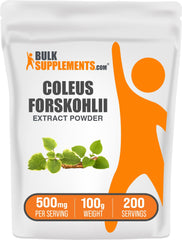 Coleus Forskohlii Extract Powder 100g bottle label