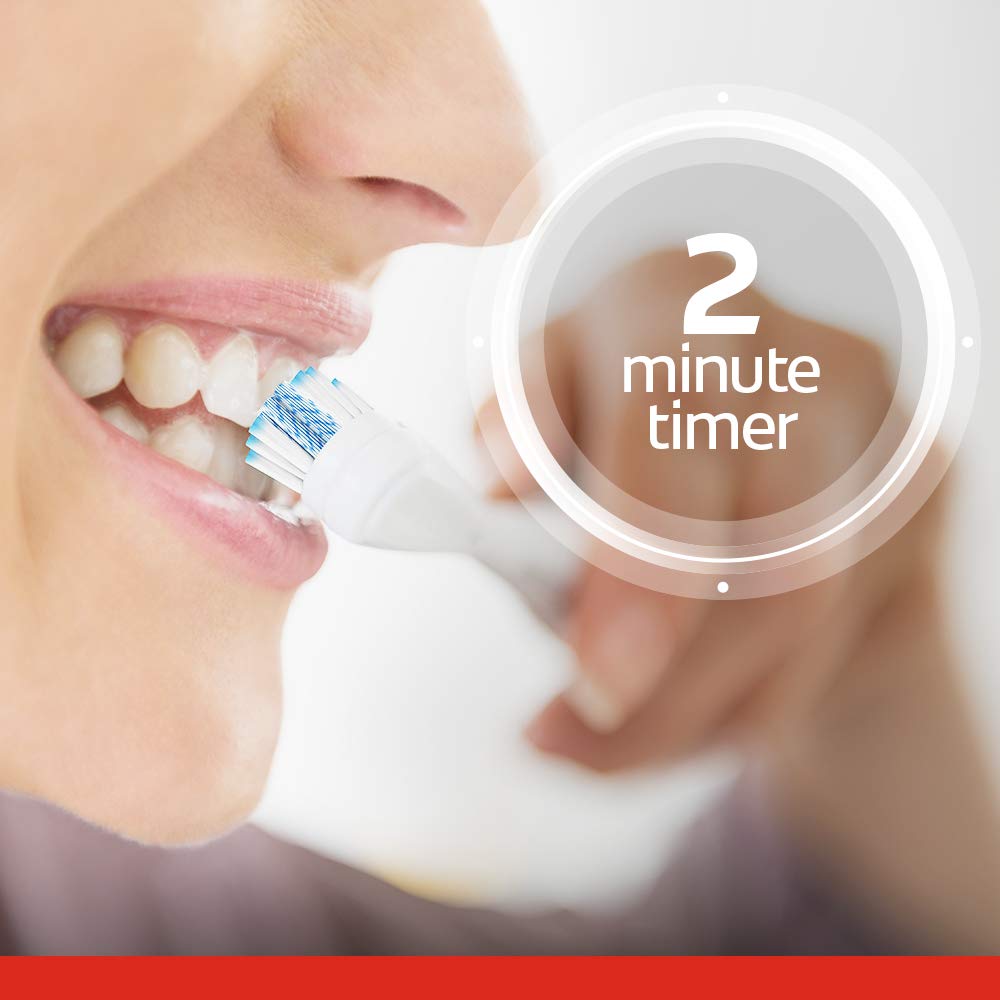 Toothbrush angled shot highlighting soft bristles