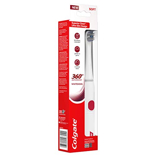 Close-up of whitening feature on toothbrush