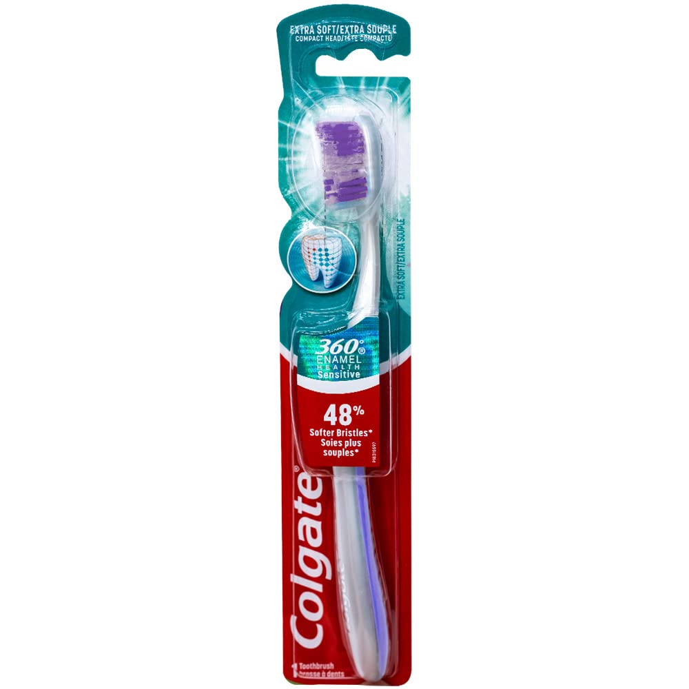 Colgate 360 Enamel Health Sensitive Toothbrush compact head