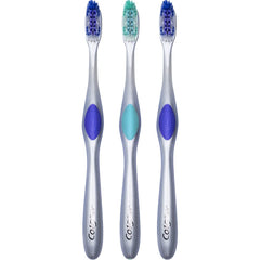 Close-up of ultra-soft bristles on Colgate 360 Enamel Health Sensitive toothbrush
