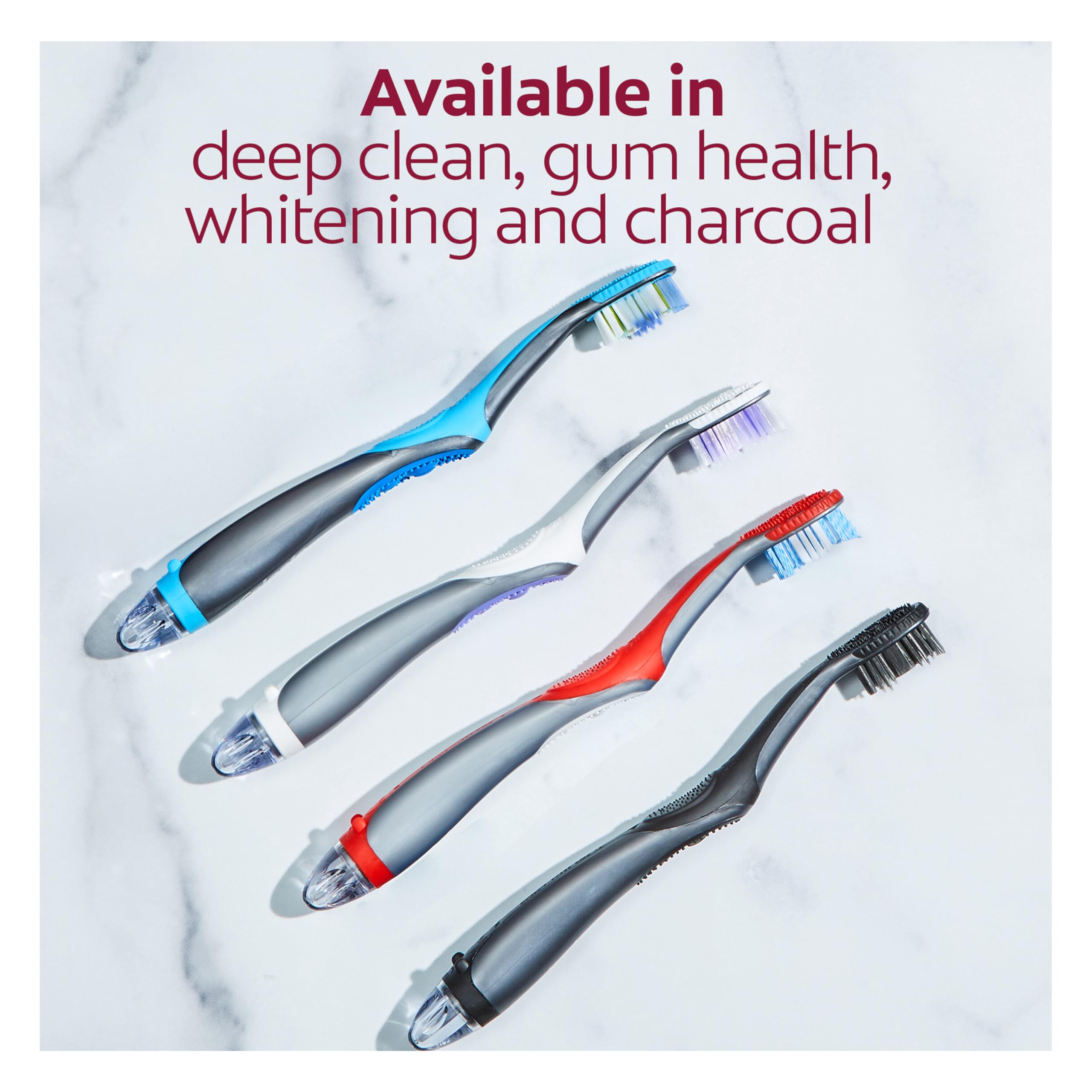 Battery included with Colgate 360° Optic White toothbrush