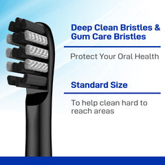 Floss-Tip bristles for improved plaque removal on Colgate 360 Power Charcoal