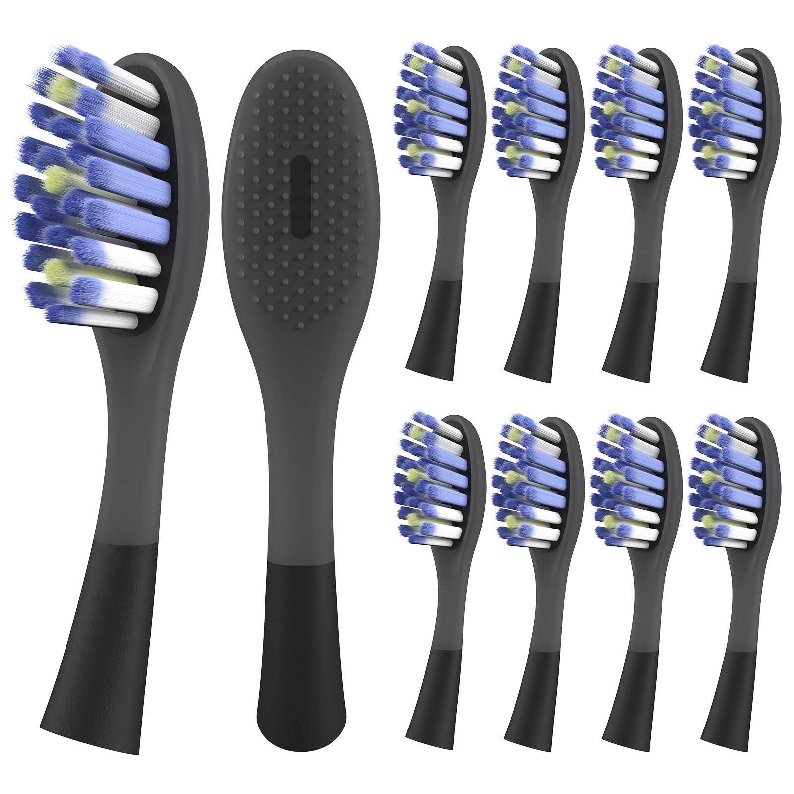 Soft-bristle replacement head compatible with Colgate 360 Floss Tip, Keep, and Optic White
