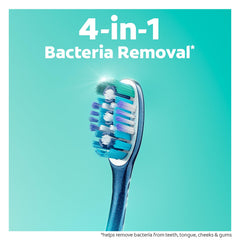 Close-up of Colgate 360 cleaning bristles