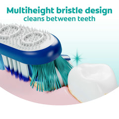 Colgate 360 polishing cups on toothbrush