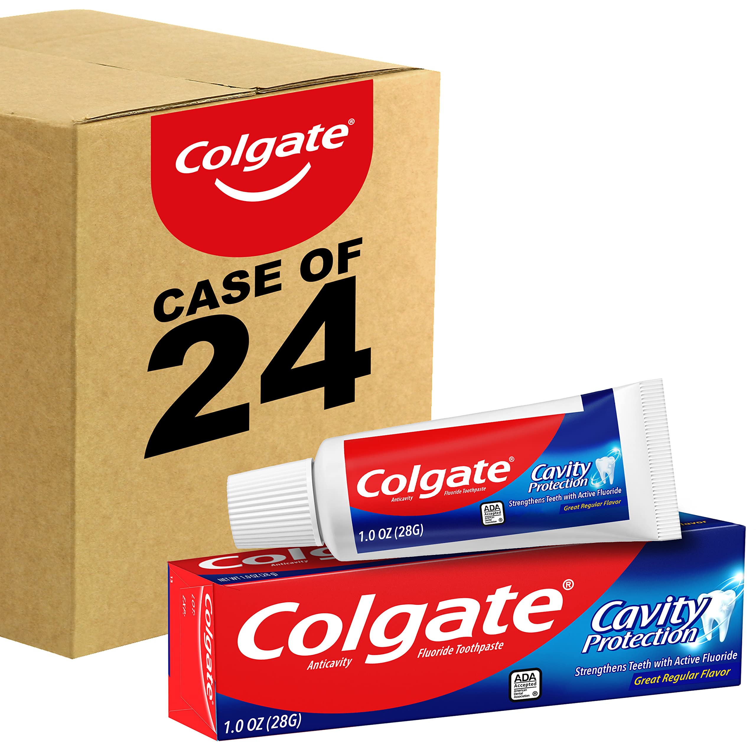 Colgate Cavity Protection toothpaste 24-pack with mint flavor - 1 oz tubes