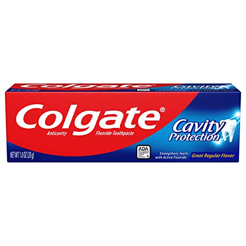 Box view of Colgate Cavity Protection toothpaste 24-pack - mint flavor