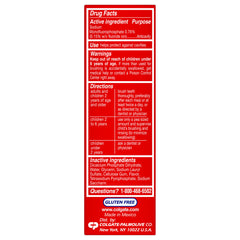 Close-up of Colgate Cavity Protection toothpaste tube with mint flavor