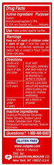 Ingredients of Colgate Cavity Protection Toothpaste with Fluoride