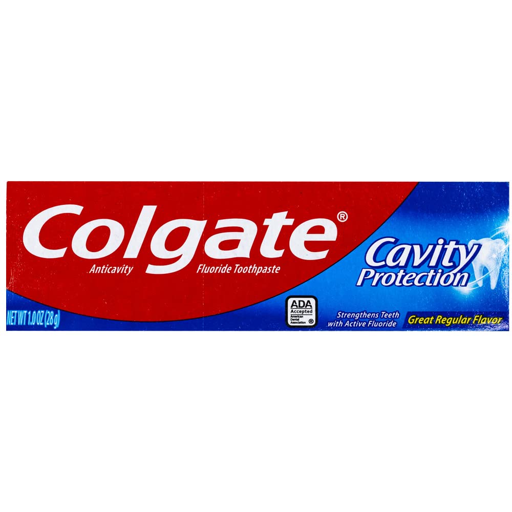 Colgate Cavity Protection Toothpaste travel size tube, 1 oz view