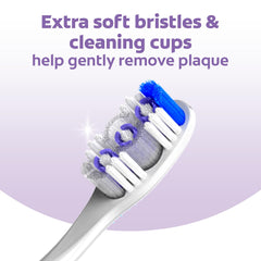 Cheek and tongue cleaner feature on Colgate 360 toothbrush